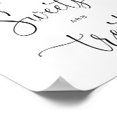 冬のエバーグリーンスイーツとお菓子テーブル ポスター (角)