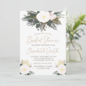 冬のエバーグリーンブライダルシャワー招待 招待状 (スタンド正面)