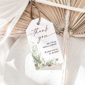 冬のエバーグリーンベビーシャワーメッセージカード ギフトタグ