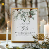 冬のエバーグリーン言わないベビーゲームポスター ポスター