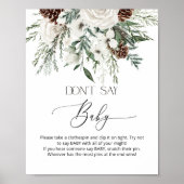 冬のエバーグリーン言わないベビーゲームポスター ポスター (正面)