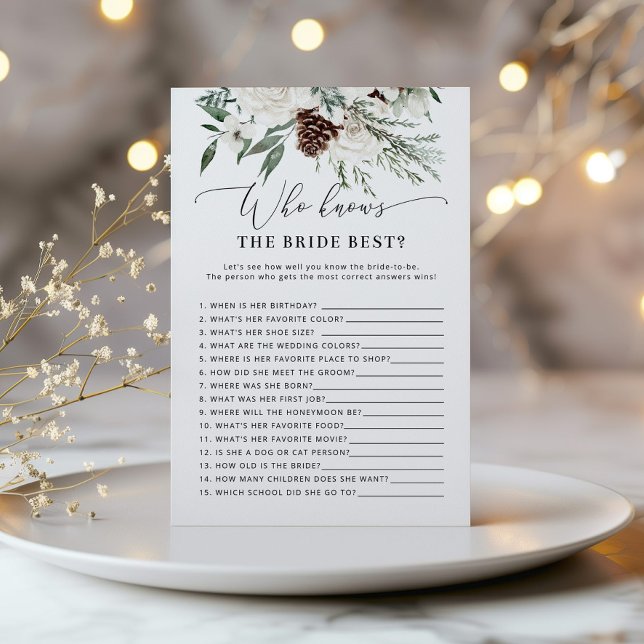 冬のエバーグリーン誰が花嫁のゲームを知っ最高のている (クリエイターアップロード済み)