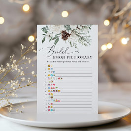 冬のエベグリーンブライダルシャワー絵文字