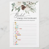 冬のエベグリーンブライダルシャワー絵文字 (正面)