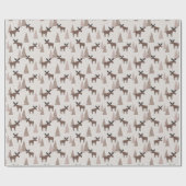 冬のエルク ラッピングペーパー (フラット)