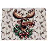 冬のエルク ラージペーパーバッグ (正面)