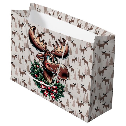 冬のエルク ラージペーパーバッグ (正面アングル)