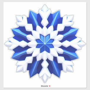 ❄️ 冬のエレガンス 霜雪の花のアート シール