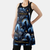 冬のエレガントアーチパターンエプロン名前をカスタムする エプロン (インサイチュ)