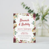 冬のエレガントバラブランチ&バブリーブライダルシャワー ポストカード (スタンド正面)