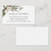 冬のエレガントフローラエンクロージャカード エンクロージャーカード (正面/裏面)