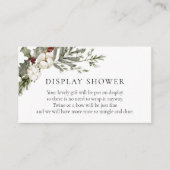 冬のエレガントフローラエンクロージャカード エンクロージャーカード (正面)