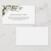 冬のエレガントフローラエンクロージャカード エンクロージャーカード (正面/裏面)