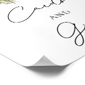 冬のエレガントフローラカードとギフト ポスター (角)