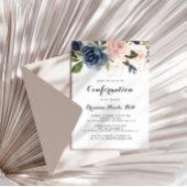 冬のエレガントフローラ書道の確認 招待状