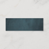 冬のエレガントフローラ結婚のウェブサイトRSVPの挿入 スキニー名刺 (裏面)