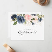 冬のエレガントフローラ花嫁の提案 ノートカード (正面/裏面インサイチュ)