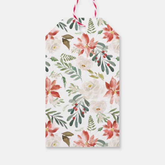 冬のエレガントフローラ ギフトタグ (裏面)