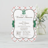 冬のエレガントブライダルシャワー 招待状 (スタンド正面)