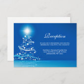 冬のエレガントワンダーランドスパークル結婚ズ エンクロージャーカード (正面/裏面)