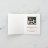 冬のエレガントワンダーランドファミリークリスマスカード カード (内部)