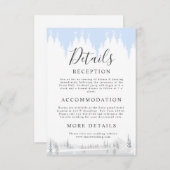 冬のエレガントワンダーランド雪 エンクロージャーカード (正面/裏面)