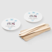 冬のエレガントワンダーランド雪 ハンドファン (組立なし)