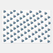 冬のエレガントワンダーランド雪 ラッピングペーパーシート (正面3)