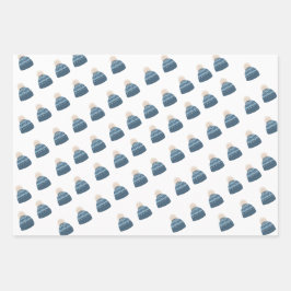 冬のエレガントワンダーランド雪 ラッピングペーパーシート