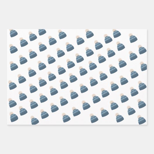 冬のエレガントワンダーランド雪 ラッピングペーパーシート (正面)