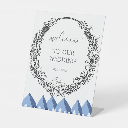 冬のエレガントワンダーランド雪 台座サイン (正面)