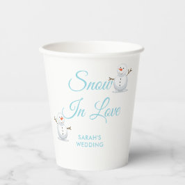 冬のエレガントワンダーランド雪 紙コップ