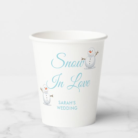 冬のエレガントワンダーランド雪 紙コップ (正面)