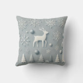 冬のエレガントワンダーランド – トレミニマルインダー クッション (裏面)