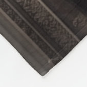 冬のエレガント図書館 フリースブランケット (角)