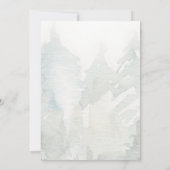 冬のエレガント森のジェンダーが彼と彼女を明かす 招待状 (裏面)