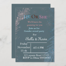 冬のエレガント男女の招待