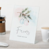 冬のエレガント男女の支持を明らかにする 台座サイン (インサイチュ)