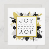 冬のエレガント紅葉JOYクリスマス シーズンカード (正面/裏面)