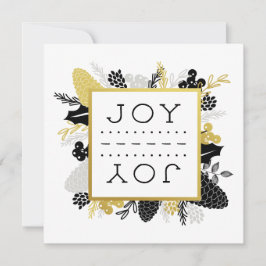 冬のエレガント紅葉JOYクリスマス シーズンカード