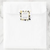 冬のエレガント紅葉JOYクリスマス スクエアシール (バッグ)