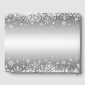 冬のエレガント結婚式の招待客 ゲストブック (裏面)