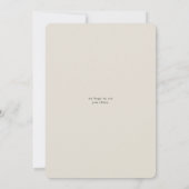 冬のエレガント緑のフローラカップルのシャワー 招待状 (裏面)