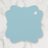 冬のエレガント花ホリデークリスマスファンシー フェイバータグ (裏面)