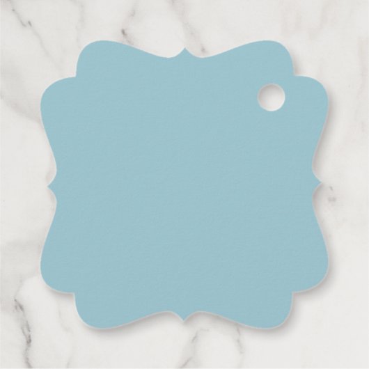 冬のエレガント花ホリデークリスマスファンシー フェイバータグ (裏面)