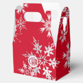 冬のエレガント雪 |背景(赤) フェイバーボックス (オープン)