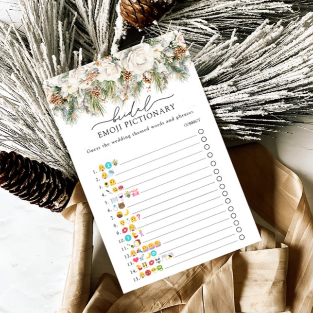 冬のエヴァグリーンブライダル絵文字ゲーム (クリエイターアップロード済み)