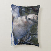 冬のオオカミ アクセントクッション (裏面(縦))