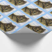 冬のオオカミ ラッピングペーパー (角)