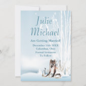 冬のオオカミ 招待状 (裏面)